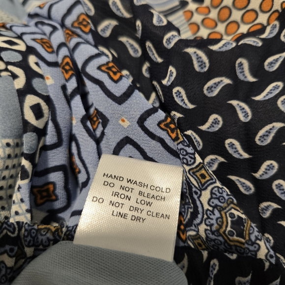 Blue Pleated Midi A-Line Skirt for Casual Wear (New) - Picture 7 of 8